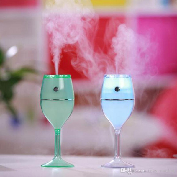 Wine Glass Air Humidifier Purifier Aromatherapy Humidifiers Mute Purifiers Air Cleaning Bedroom Car Home Colorful Wholesale