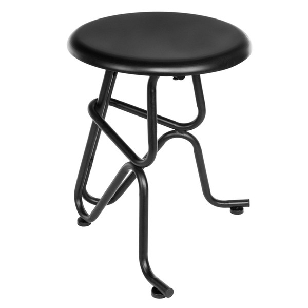 Creative Human Shaped Decorative Stool Round Iron Home Side Coffee Table Plant Stand Chair, Garden Accents Non-foldable for Indoor Black