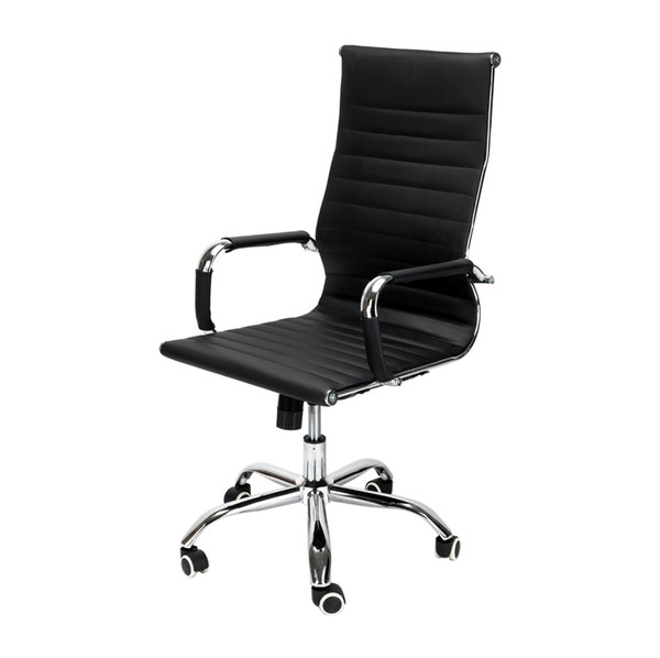New Executive High Back Home Office PU Leather Desk Seat Swivel Task Chair Black