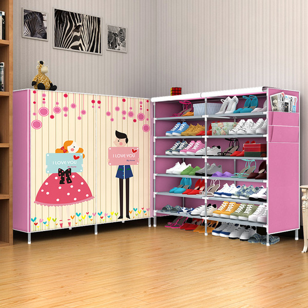 Cabinets racks Non-woven fabrics furniture Shoe cabinet storage mueble zapatero shelf for s