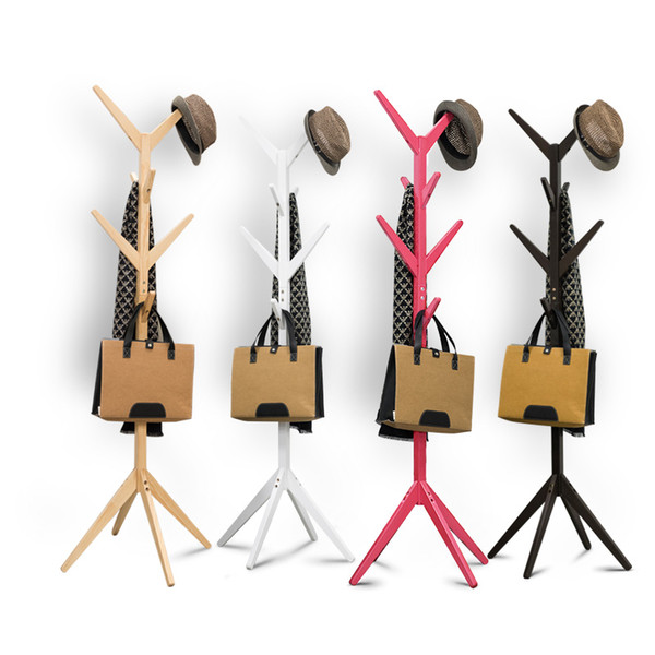 Solid Wood Coatrack Branch Children Fashion Clothes Rack Hook Bedroom Colorful Living room furnitur