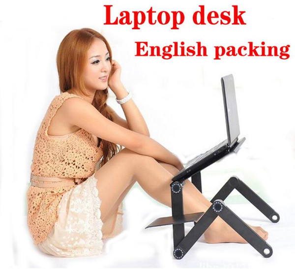 Portable Mobile Laptop Standing Desk For Bed Sofa Laptop Folding Table Notebook Desk With Mouse Pad For Bureau Meuble Office