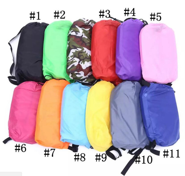 Inflatable Outdoor Lazy Couch Air Sleeping Sofa Lounger Bag Camping Beach Bed Beanbag Sofa Chair