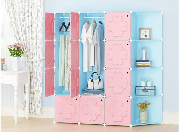 furniture wardrobe bedroom nonwoven wardrobes cloth storage saving space locker closet sundries dustproof storage cabinet 10 styles LH04
