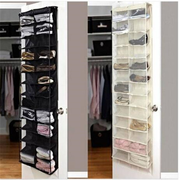 Free shipping Shoe Rack Storage Organizer Holder Folding Hanging Door Closet 26 Pocket living room furniture shoe rack shoe cabinet