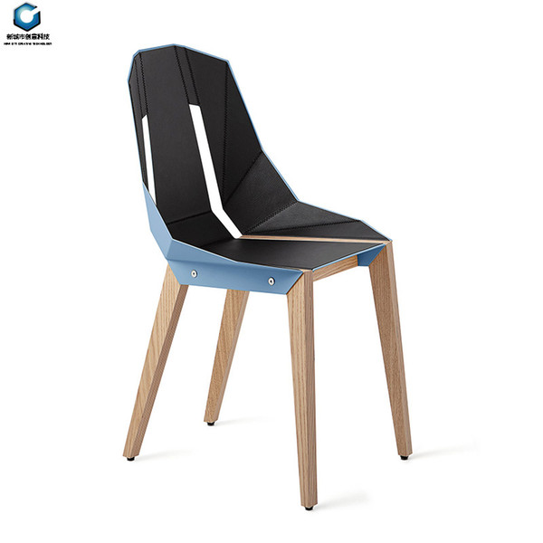 Modern simple backrest casual dining chair Nordic net red single personality art chair economy type