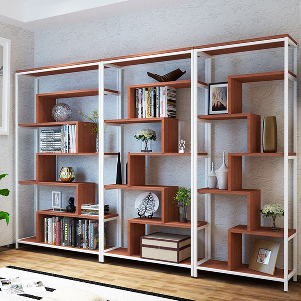 The office combination of simple bookshelf, storage cabinet, shelf furniture, creative display shelf and display shelf