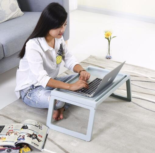 Nordic style simple folding bed computer desk desk dormitory home lazy plastic table furniture fashion simple and practical home