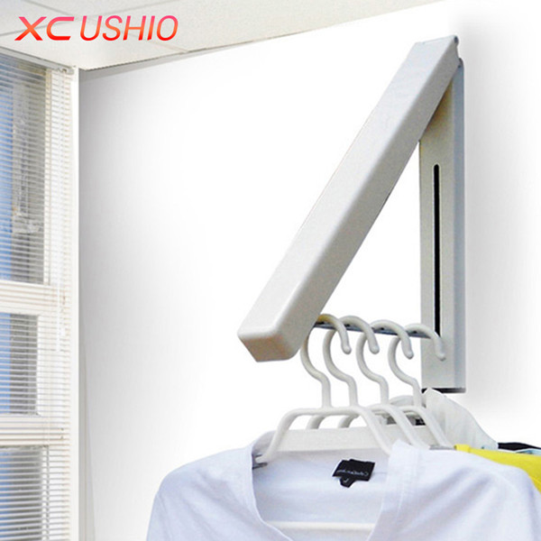Stainless Steel Wall Hanger Retractable Indoor Clothes Hanger Magic Foldable Drying Rack Waterproof Clothes Towel Rack