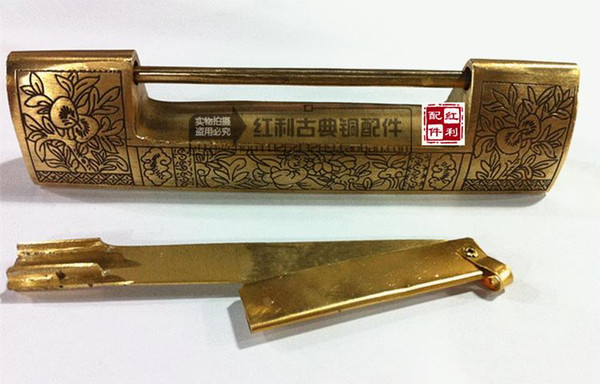 [accessories] antique copper copper bonus classical furniture accessories / Accessories / Bookcase wardrobe Chinese copper lock