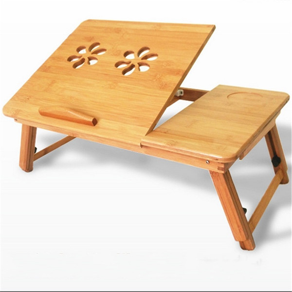 Dissipate Heat Laptop Table Bamboo Adjustable Minimalism Computer Modern Desk Bed Folding Creative Fashion Tables Exquisite Flexible 44js2 j