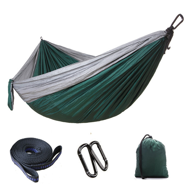 Portable Nylon Parachute Hammock Camping Survival Garden Hunting Leisure Hammock Hamac Travel Double Person For Travel Picnic