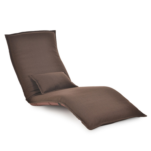 Japanese Chaise Lounge Chair Living Room Furniture Floor Seating Adjustable Foldable Upholstered Folding Lazy Lounger Sofa Bed