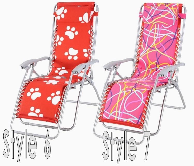 New fashion Beautiful flower letter recliner Metal Folding chair office bed room Living Room furniture 7 colors available