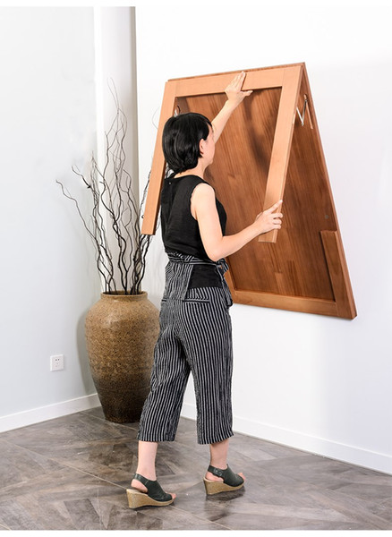 Wall hanging Folding Table Invisible Expansion Table Computer Desk Folding Mesa Plegable Dining Table Kitchen Storage Rack