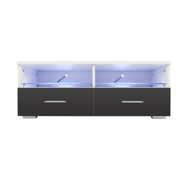 High Gloss Front LED TV Stand Black Modern LED Living Room Furniture TV Cabinets Design Dropshipping