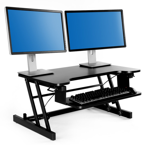 Height Adjustable Standing Desk with Spring Riser Converter Standing Type Holder Air Spring Adjust Sit to Stand Notebook Free Shipping NB