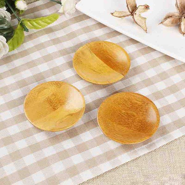 Round Simple Heat Resistant Coaster Tea Ceremony Accessories Bamboo Anti Scalding Saucer Vintage Shaped Resistance To Falling