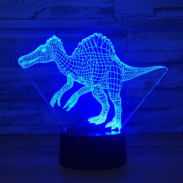 3d Dinosaur 3d Light Optical Illusion Kids Night Lights AnimalTouch Table Lamp with Remote Boy Girl Bedroom Birthday Gift