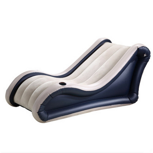 Fashion Flocking Beanbag Sofas Waterproof Air Bed Fast Inflatable Folding Bed Bedroom Furniture Mueble De Dormitor