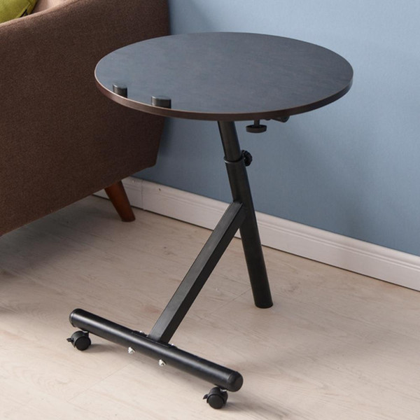 Movable Lift Desk Round Adjustable Tea Table Coffee Tables Home Furniture Multifunctional Angle and Height Adjustable Round Coffee Table NB