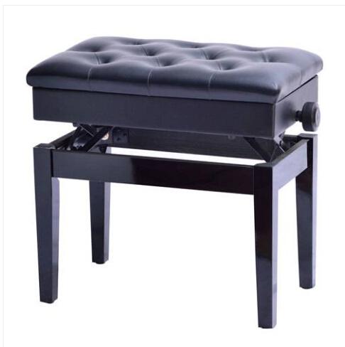 2019 Hot sales!!! Wholesales free shipping Adjustable Piano Stool Keybo Padded Bench Seat with Storage Space Black