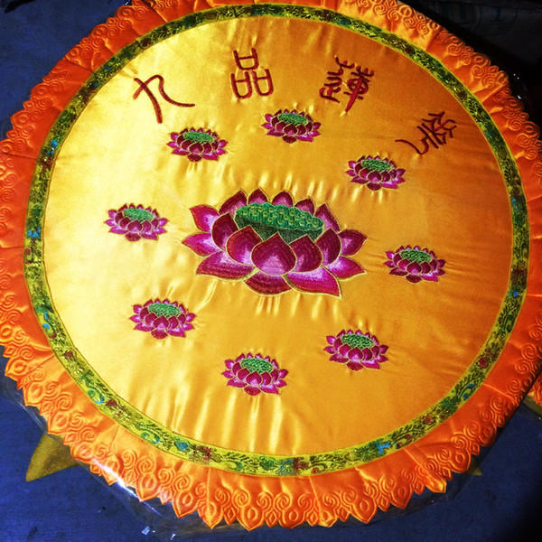 lotus meditation cushions embroidery lotus 60cm buddhist supplies kneel cushion