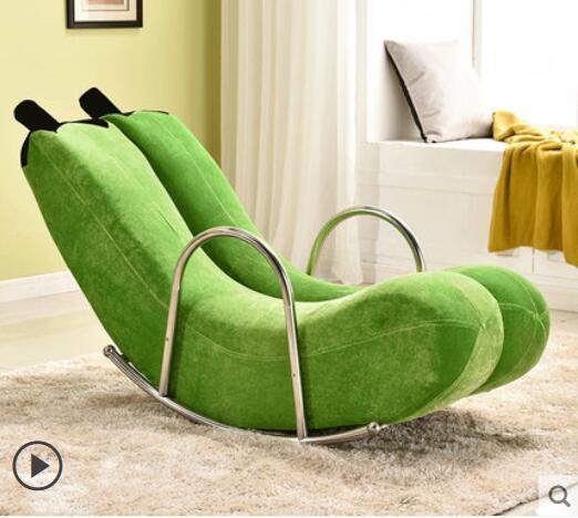 High Quality Brand new Banana Rocking Chair New Sofa one pcs / CTN 6 Colors Lint Material Single Chair G23