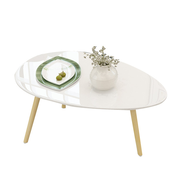 Nordic small coffee table living room small round table drop shape three colors optional