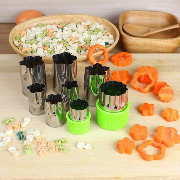Biscuit mold stainless steel fruit cutter vegetable butterfly mould creative Kitchen tools 8pcs 1 lot optional YW462