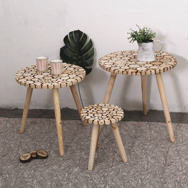 Teapoy CoffeeTable Small Table for Living Room in 7 Sizes Bed Room Wooden Furniture with Words for Home Decoration