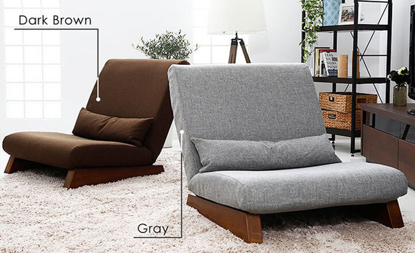 Floor Foldable Single Seat Sofa Chair Modern Fabric Japanese Sofa Furniture Armless Lounge Recliner Living Room Occasional Accent Chair