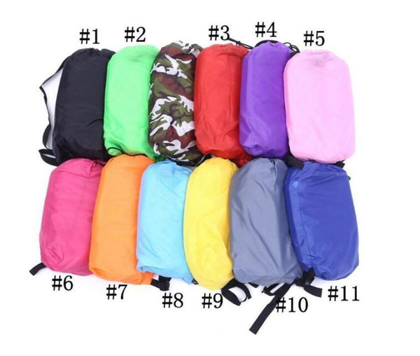 11 colors Lounge Sleep Bag Lazy Inflatable Beanbag Sofa Chair Living Room Bean Bag Cushion Outdoor Self Inflated Beanbag Furniture 150Pcs