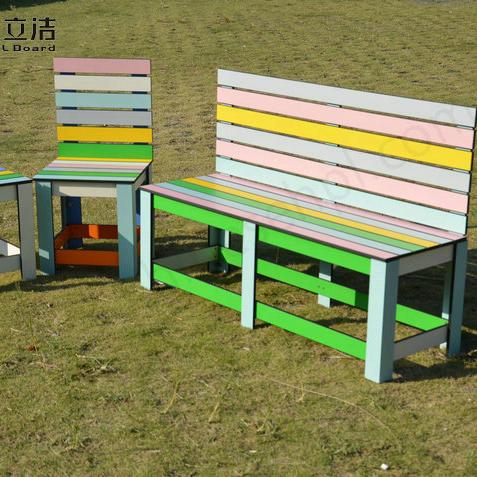 Chinesehpl Green HPL Sheets Material Color Chair Weather Resistance Colorful Dining Room Furniture Dining Table Set with Chairs