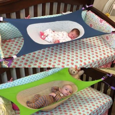 Baby Hammock for Crib Enhanced Hammock for Newborn Adjustable Comfortable Safety Sleeping Bed Strong Durable Nursery Bed Cradles for Infant
