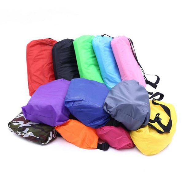 20pcs Inflatable Outdoor Lazy Couch Air Sleeping Sofa Lounger Bag Camping Beach Bed Beanbag Sofa Chair