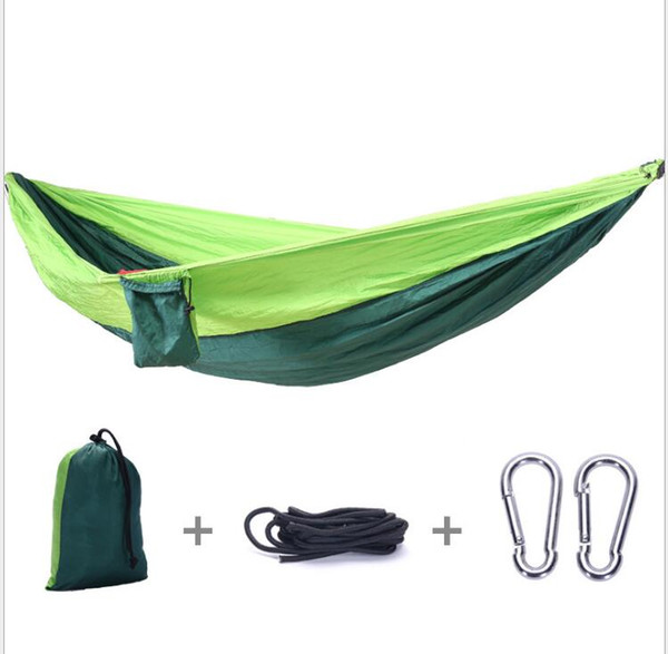 Portable Hammock Double Person Camping Survival garden hunting Leisure travel furniture Parachute Hammocks