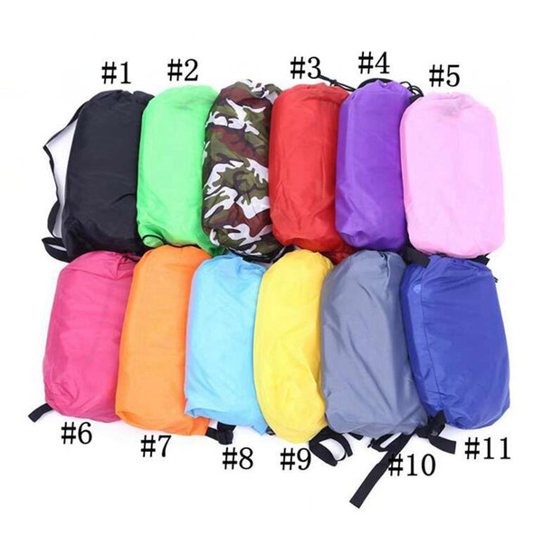 20pcs Inflatable Outdoor Lazy Couch Air Sleeping Sofa Lounger Bag Camping Beach Bed Beanbag Sofa Chair
