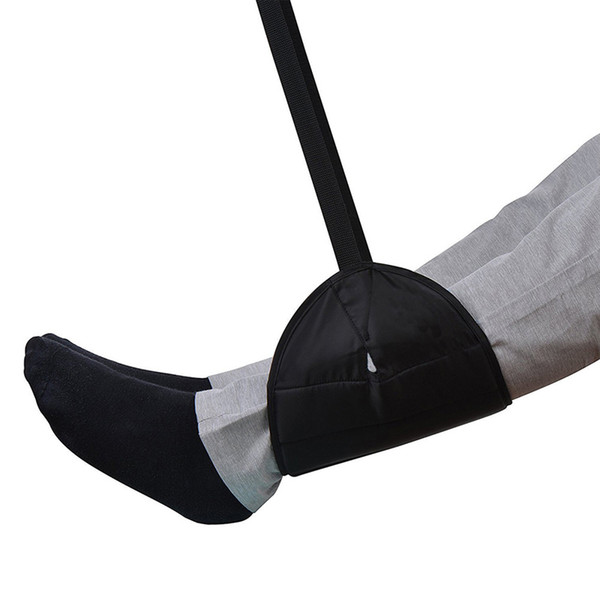 Smelov wholesale portable chair office home foot hammock travel outdoor indoor Mini foot feet rest hammock black