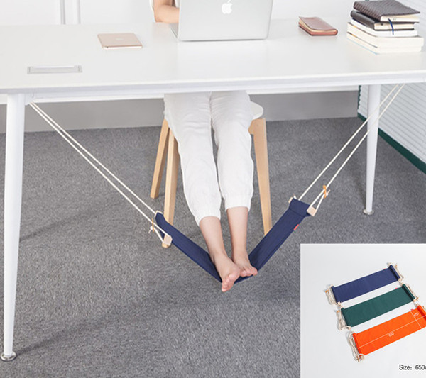 Foot Hammock office Portable Mini Feet Rest Stand Desk Footrest Hamac Hangmat Table Hang Leisure Hanging Chair 2018 New Fashion