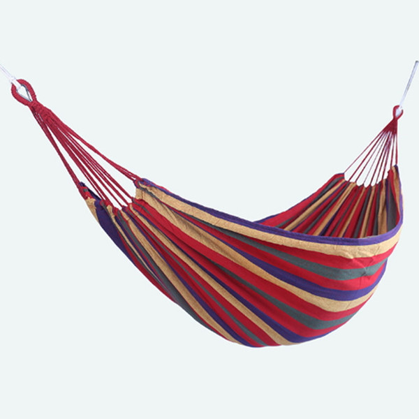 Portable Hammock Canvas Sleeping Bed Fabric Parachute Hammock for Travel Hiking Backpacking Camping Hammock Outdoor Sleep Beds