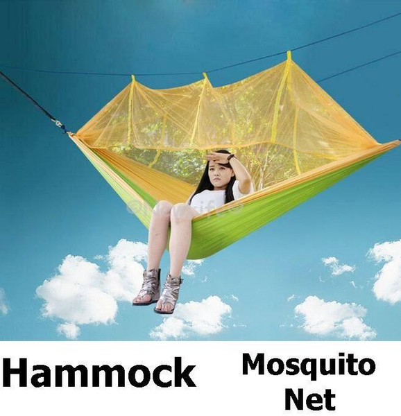 Mosquito Net Hammock Camping Outdoor Parachute Cloth very soft Portable only 700g 250cm*130cm 1pc