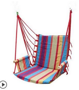 Wholesale- hammock outdoor dormitory bedroom swing send tying pouch colors Swinging hanging chair hammock thick canvas