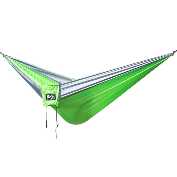 Portable 300*200 cm double parachute hammock, camping sleeping bed. Can your own accessories