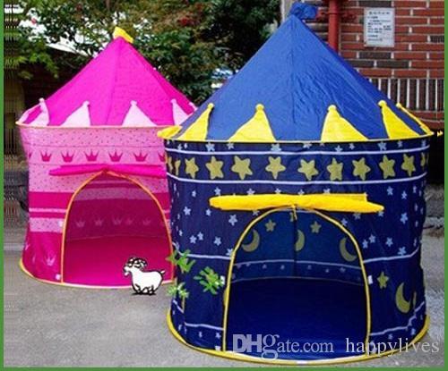 Kids Play Tent New Portable Girl Pink Princess Play Tent Childrens Kids Castle Cubby Play House Cute Toy Game House Baby Crawling House