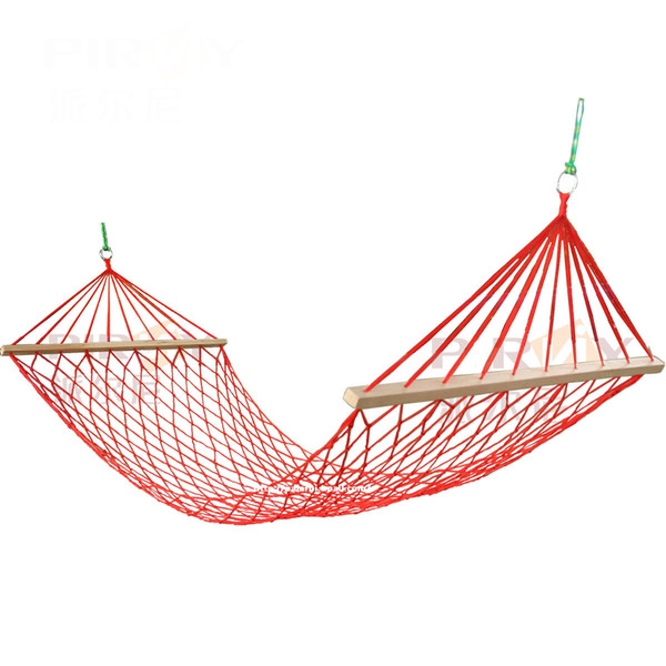 Outdoor camping portable hammock single person mesh nylon rope swing indoor children's leisure hammock