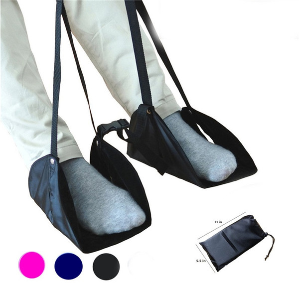 Travel flight hammock aircraft Feet Hammock Foot Chair Care Tool Outdoor Rest Cot Portable Train Foot Hammock Feet Rest mk0785