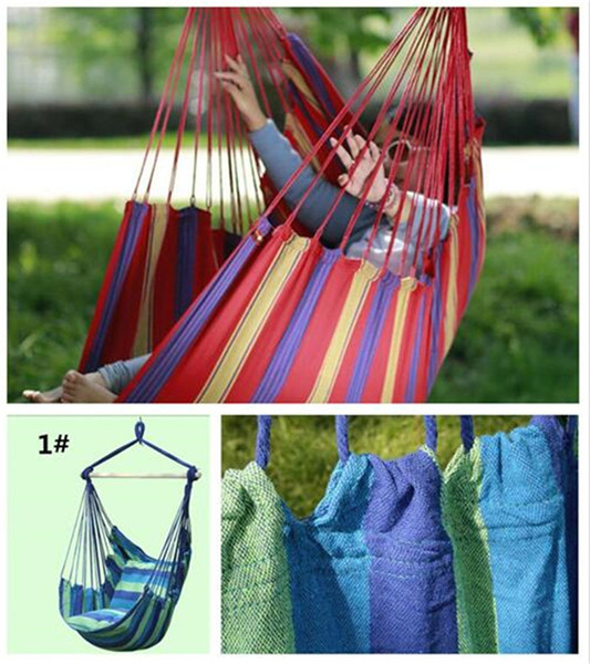 12pcs Garden Patio Porch Hanging Cotton Rope Swing Chair Seat Hammock Swinging Wood Outdoor Indoor Swing Seat Chair G447