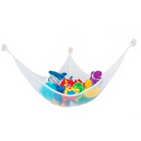Wholesale- White Practical Toys Hammock Keep Baby Playroom Tidy Storage Baby Toy Holder
