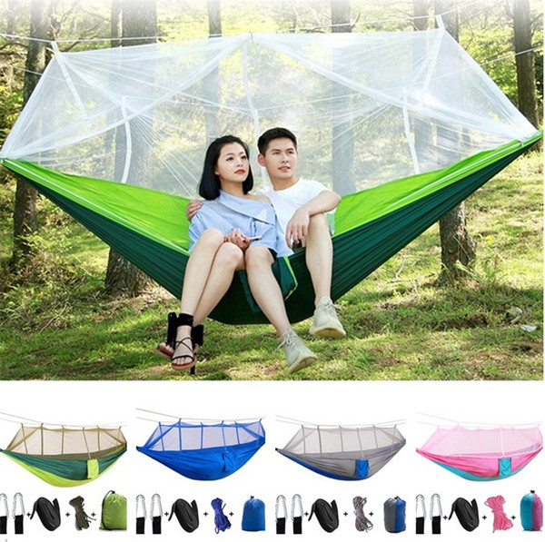 new style Mosquito Net Hammock Outdoor Camping Portable Hanging Bed Mosquito Net Outdoor Hammock T5I111